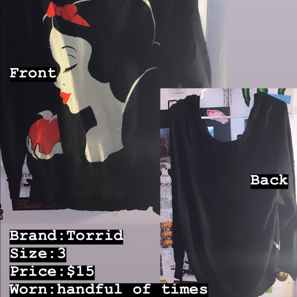 Black Snow White sweater